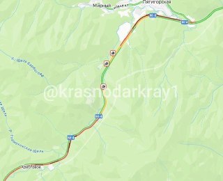 Многокилометровые пробки на трассе М-4 «Дон» в Краснодарском крае